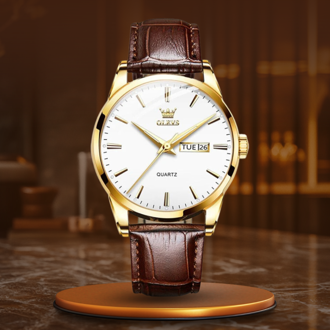 Luxurious Business Leather Watch