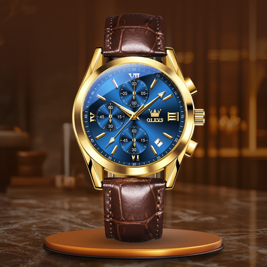 Luminous Quartz Chronograph Watch