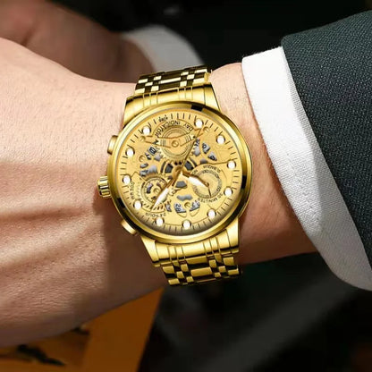 LIGE - Stylish Revolver Watch