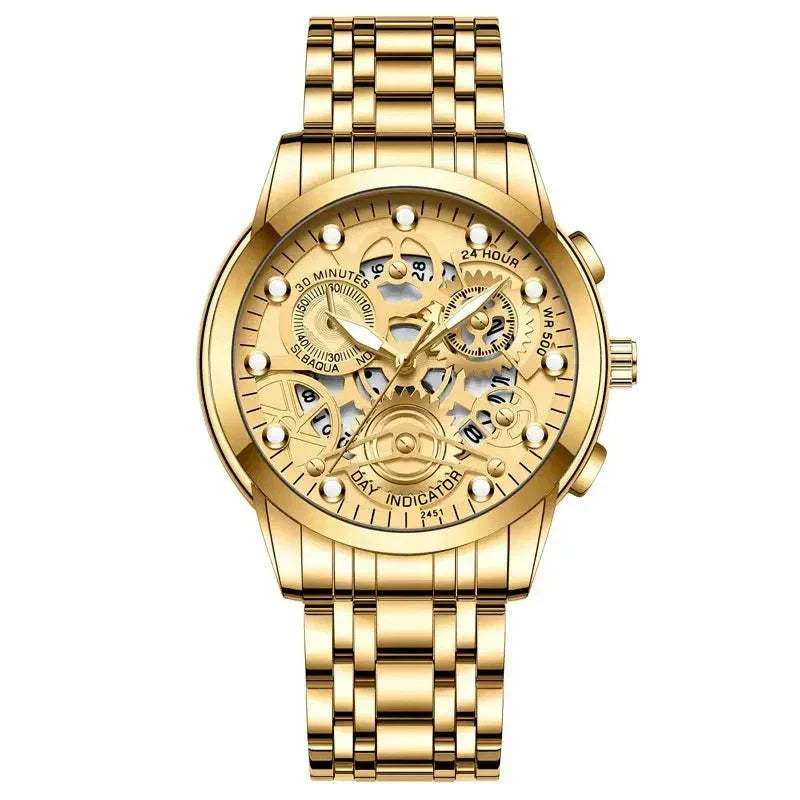 LIGE - Stylish Revolver Watch