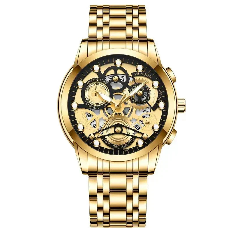 LIGE - Stylish Revolver Watch