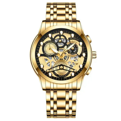 LIGE - Stylish Revolver Watch
