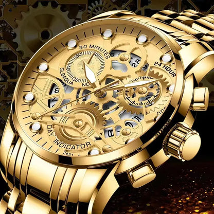 LIGE - Stylish Revolver Watch