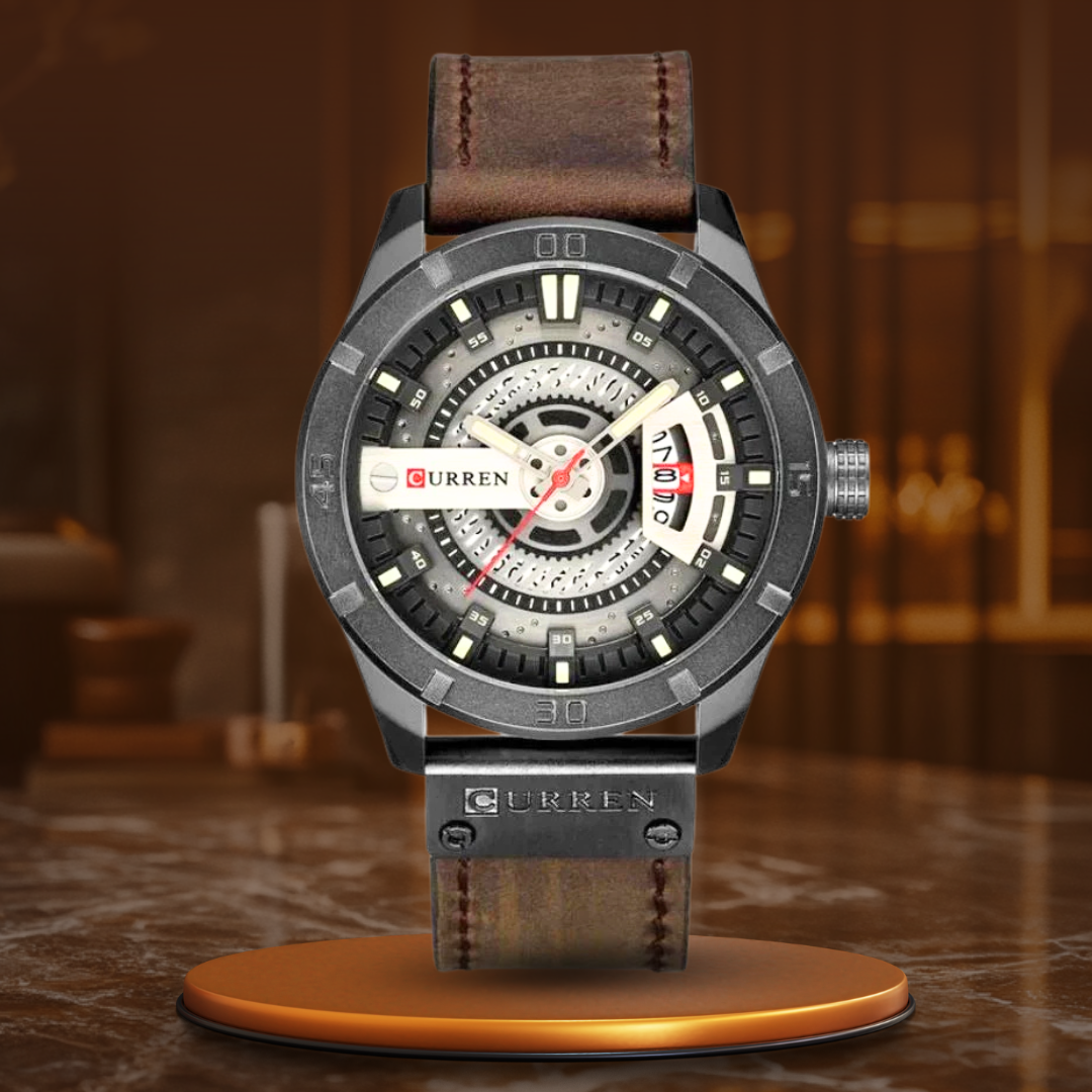 Sporty Military Men's Watch with Quartz