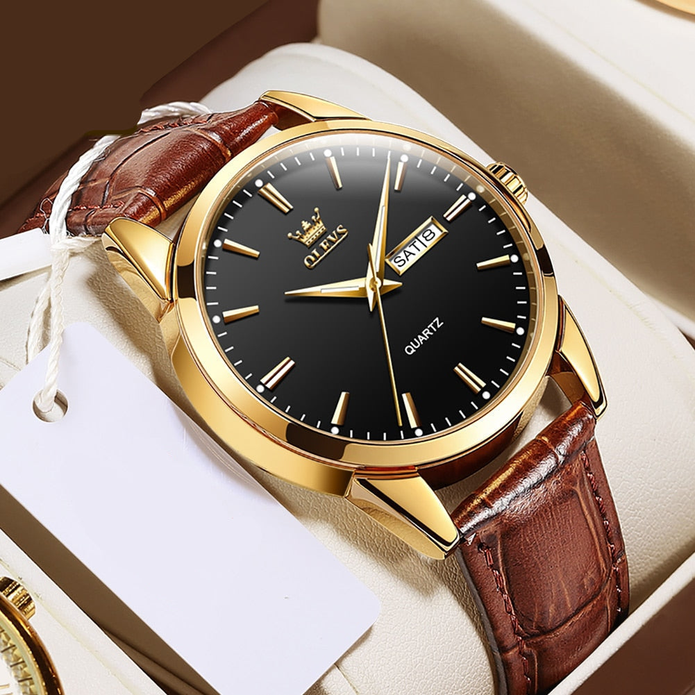 Luxurious Business Leather Watch