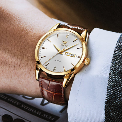 Luxurious Business Leather Watch